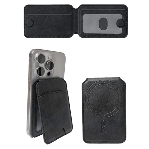 에이덤스 맥세이프 카드지갑 케이스 거치대 카드5장 신분증 수납가능형, 1개, 블랙 16,700원