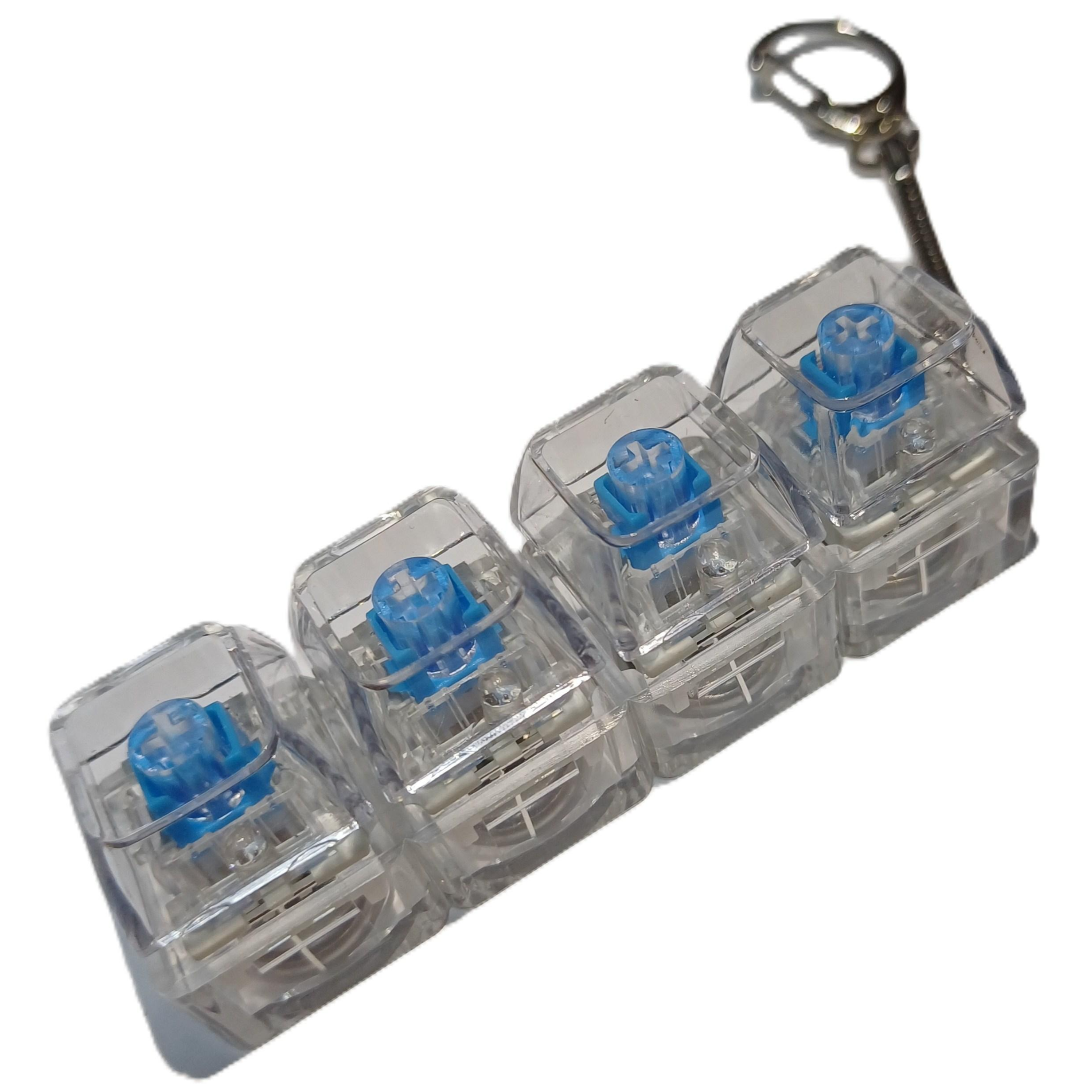 LED 키캡 키링 스트레스해소 장난감 기계식 키보드 딸깍이, 1개, 투명 6,900원