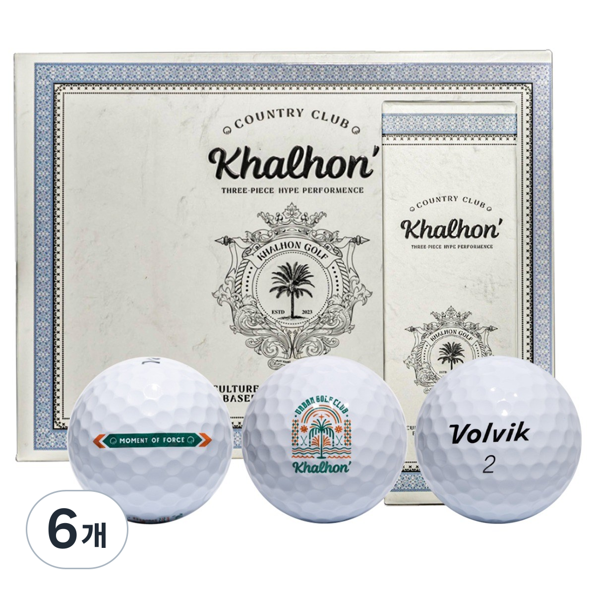 깔롱 볼빅 3피스 비거리 선물용 골프공 더즌 12구, 화이트, 6개, 12개입 127,400원