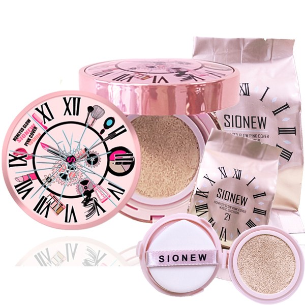 시오뉴 (본품+리필2) 셋트 꿀광 핑크 커버 매직 쿠션 21호 라이트 베이지, 본품1+리필2, 1개 43,800원