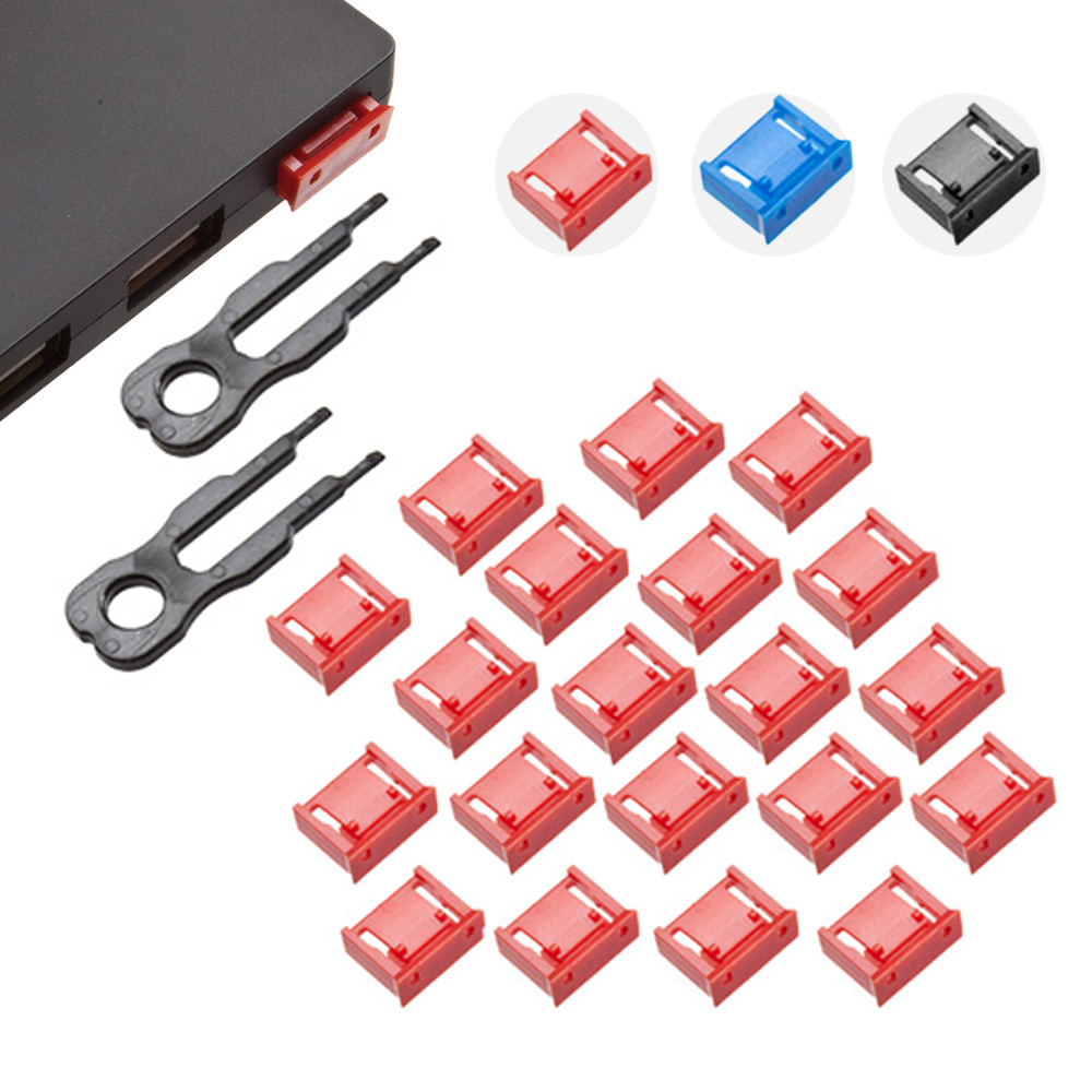 Data Keeper USB포트락 키2개+잠금알20개 블랙 블루 레드 잠금장치 물리적 보안 13,800원