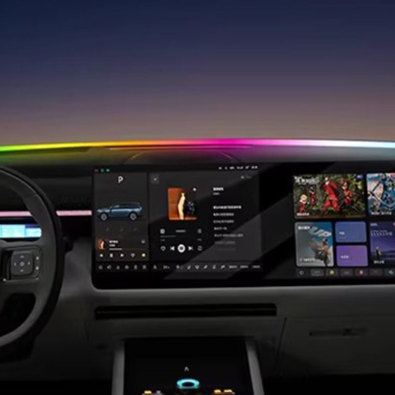 대시보드 관통형 자동차 무드등 전면유리 중앙조명 스마트 다색 RGB 조절, 1개, 1.5M 29,800원