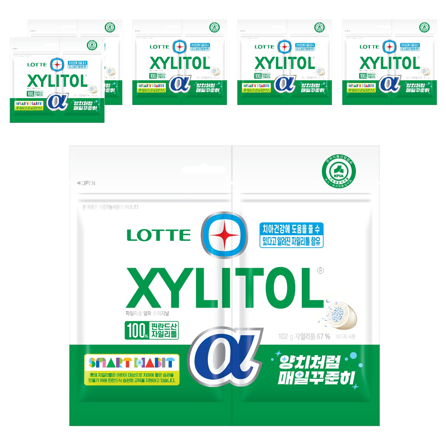 롯데자일리톨 알파 오리지날 껌 리필 20,600원