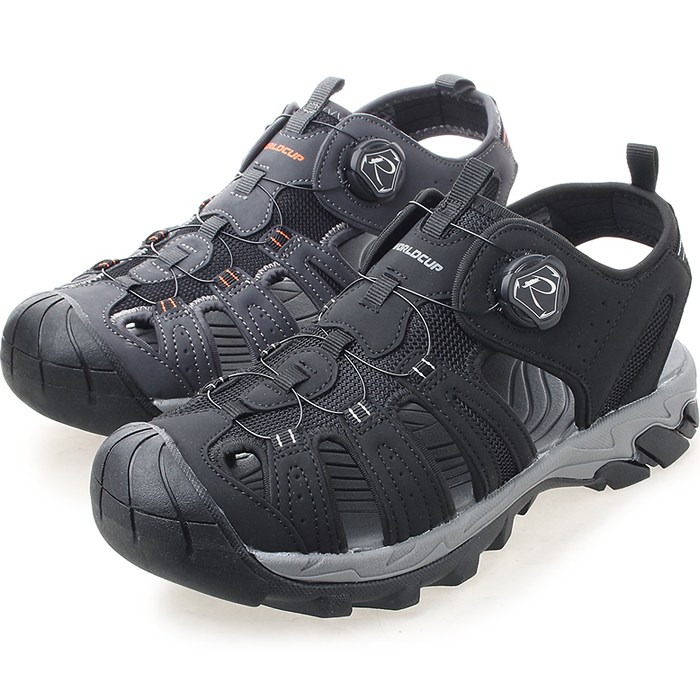 발을 보호해주는 토캡 스타일 다이얼 남성 샌들 매테온 53,300원