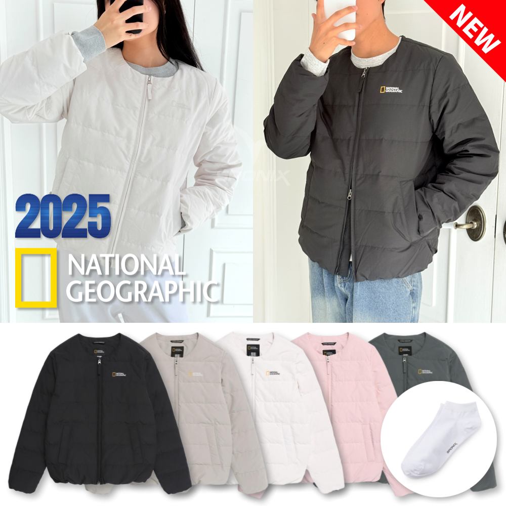 (매장정품) 내셔널지오그래픽 경량 패딩 헤론 남성 여성 겨울 다운 점퍼 스포닉스 양말 세트 139,000원