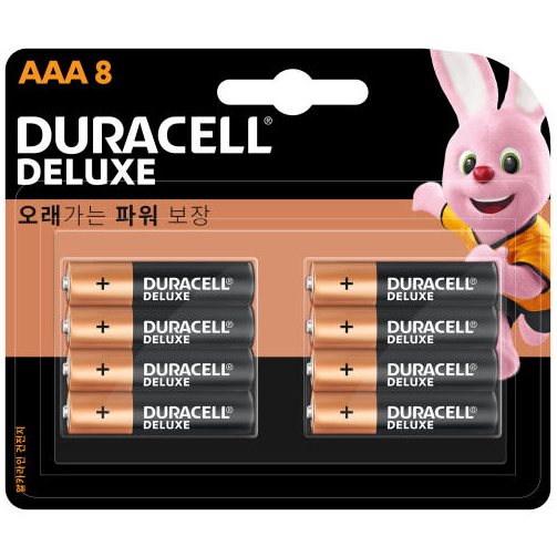 듀라셀 알카라인 건전지 디럭스 AAA 6+2입 (8알), 1개, 8개입 8,000원