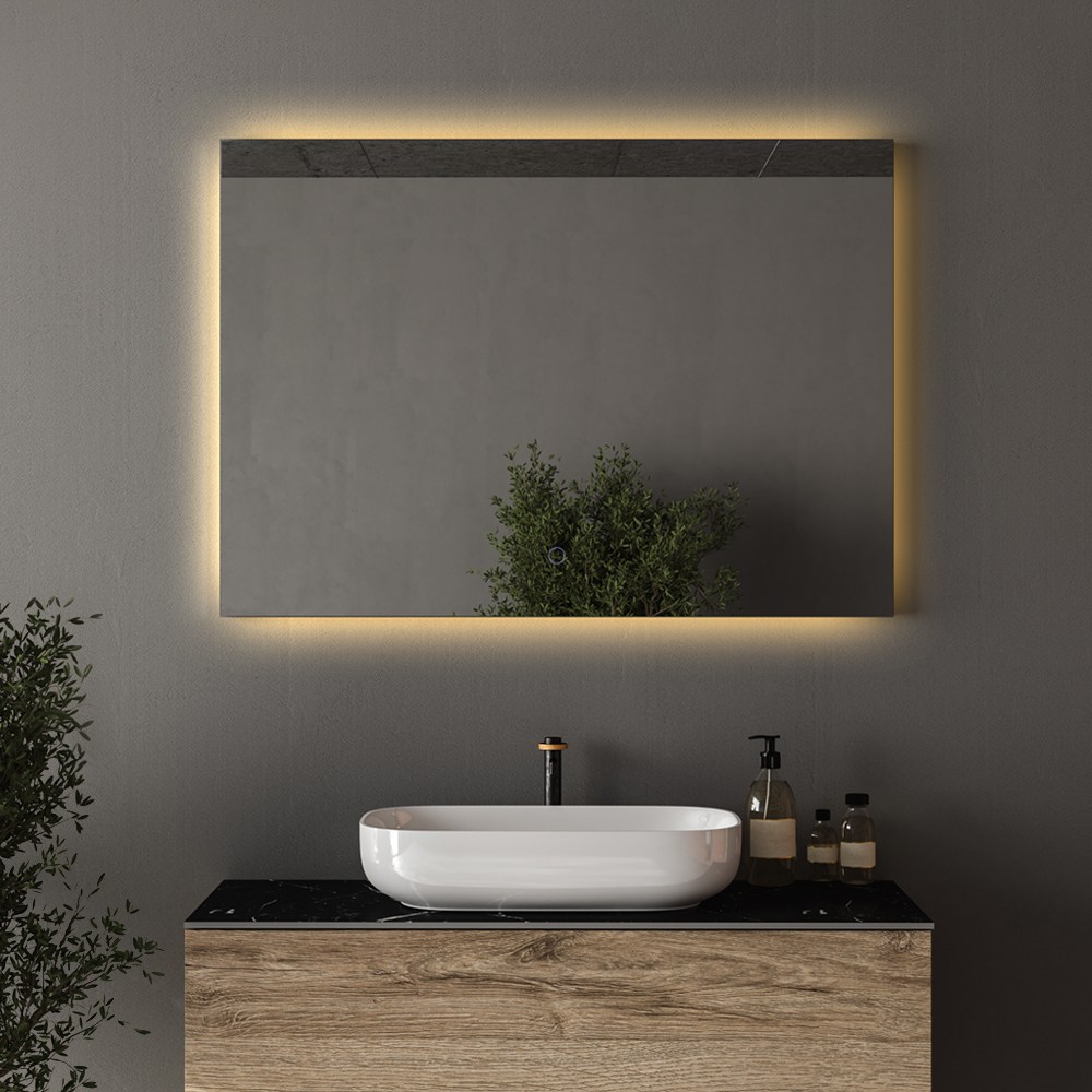 (주)루비드 루비드 간접 조명 노프레임 사각 가로형 거울 LED 3가지색 변환 149,000원