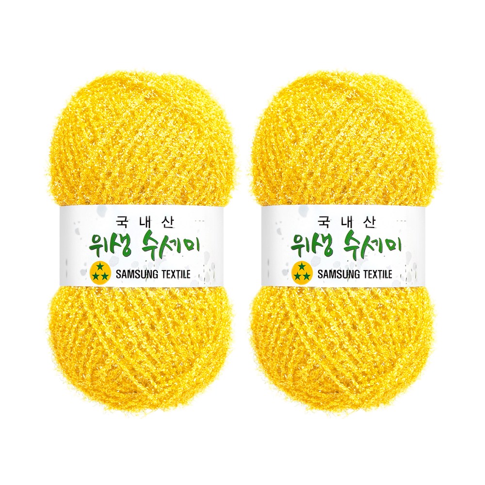 [삼성모사] 위생수세미 도톰한 수세미실, 2개, 722 5,000원