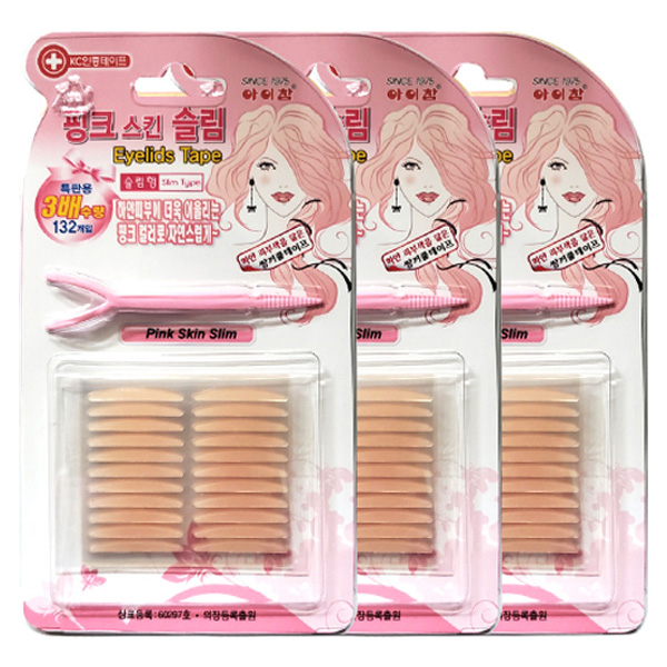 아이참 스킨 슬림 단면 쌍꺼풀 테이프 132p, 3세트, 핑크 13,100원