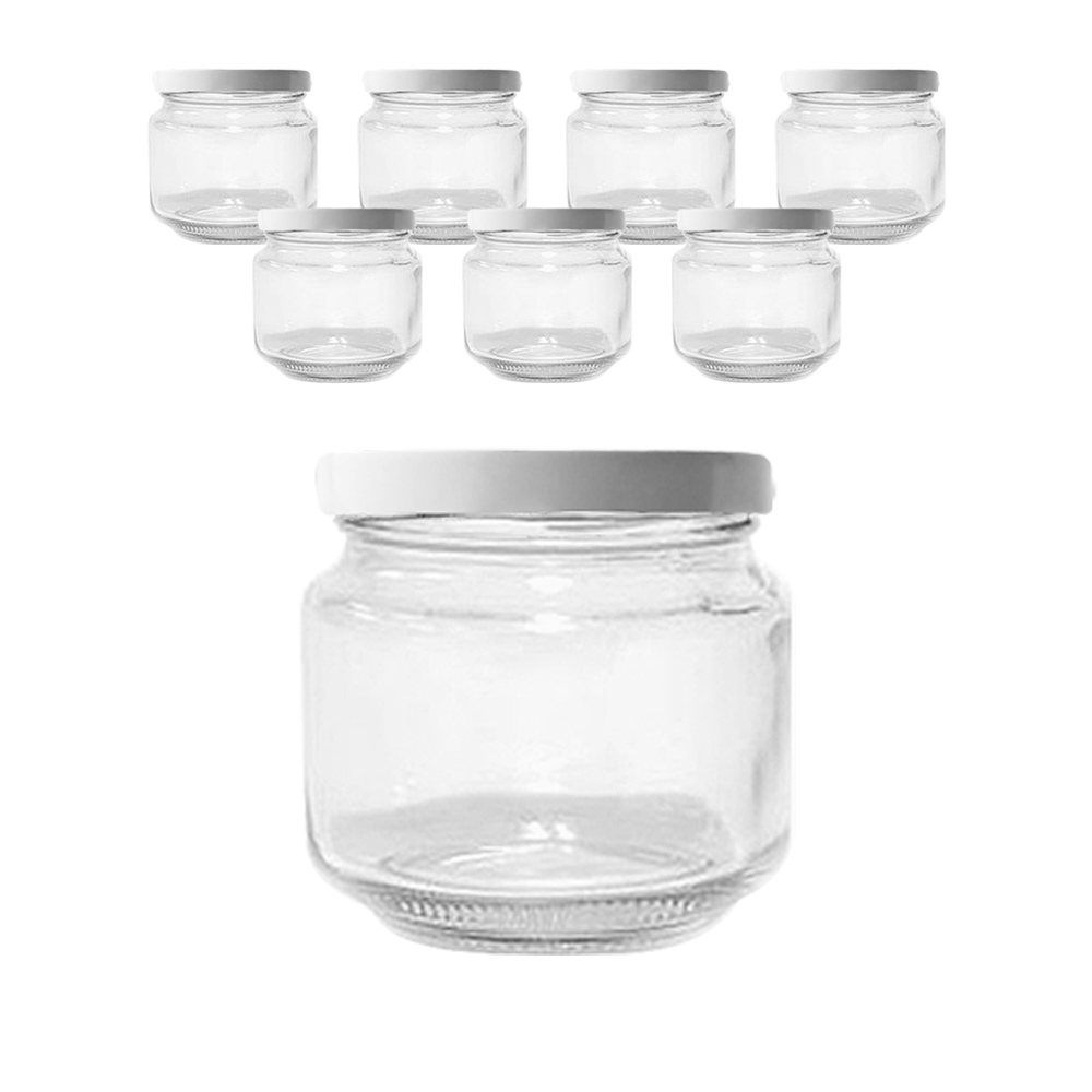 원형 유리병 화이트캡 KH5, 8개, 250ml 12,460원