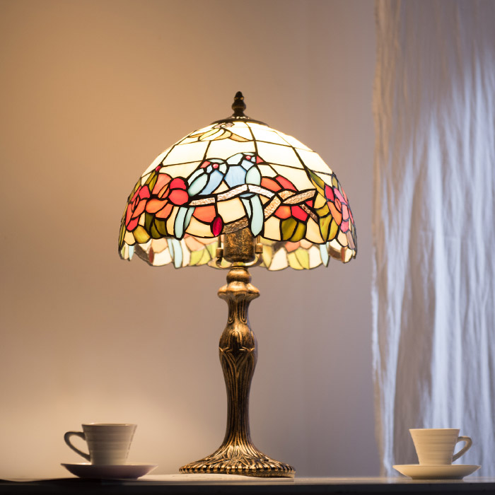 런던라이팅 블루버드 1등 스탠드 스테인드글라스 인테리어 테이블 조명 106,000원