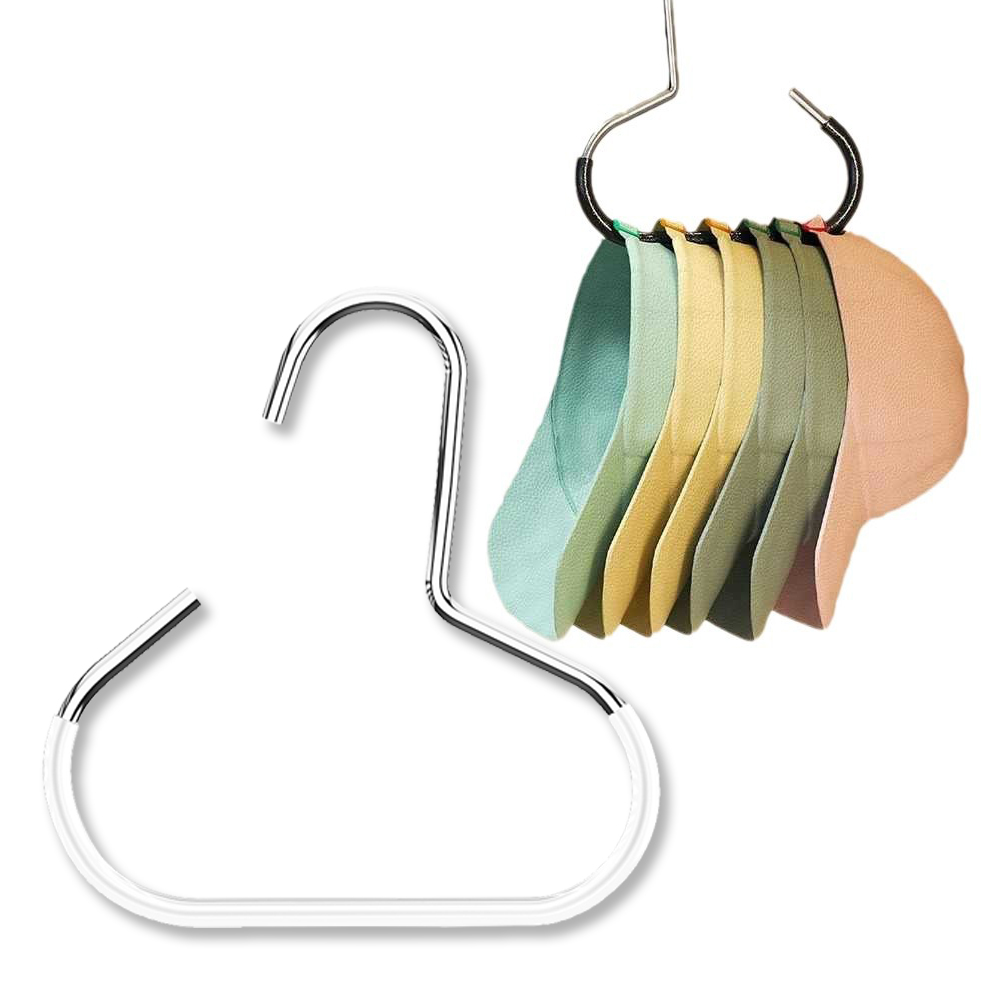 RAROUND 공간활용 모자 보관용 후크 행거 옷걸이 스카프 머플러 가방 넥타이 걸이, 5개, 화이트 4,890원