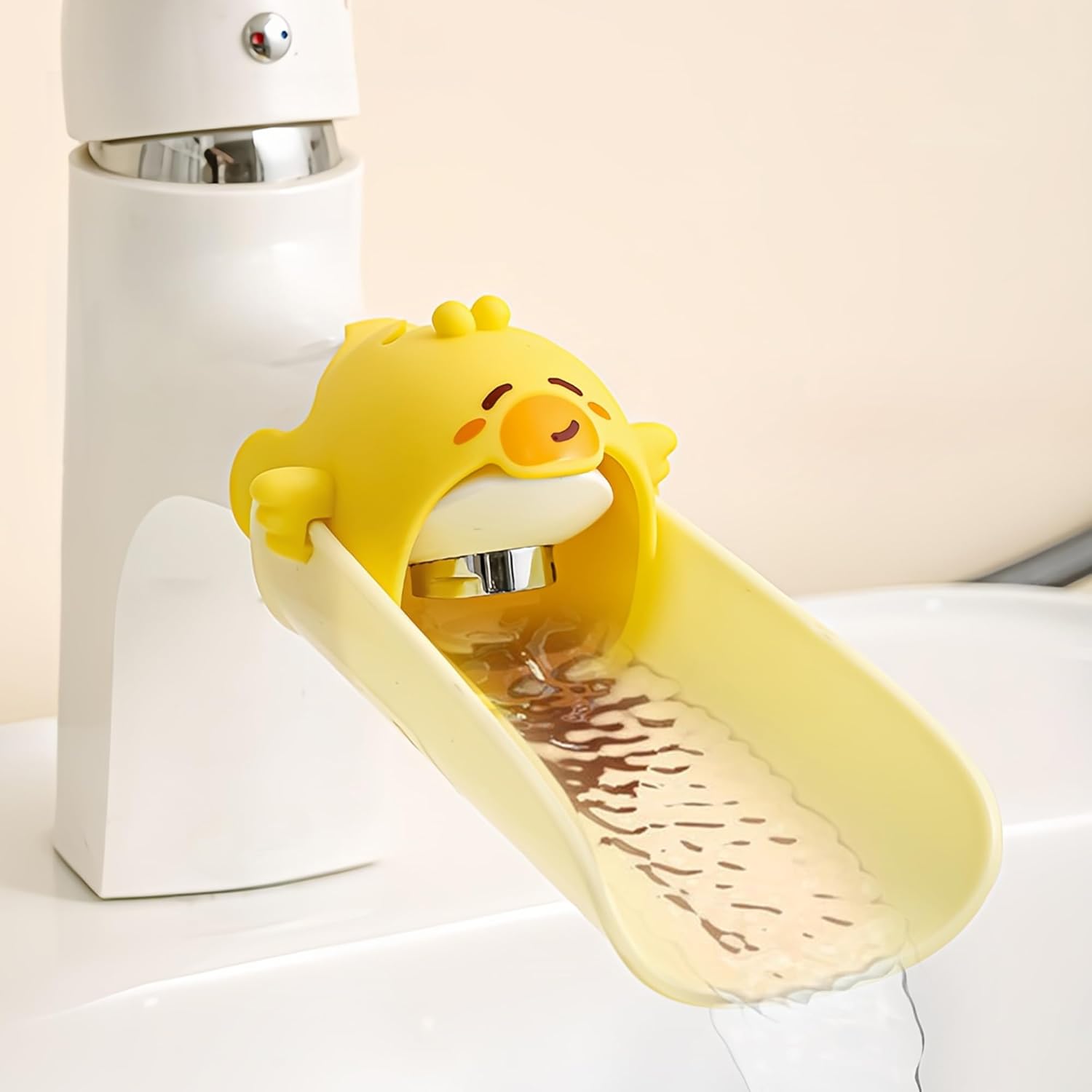 수도꼭지연장 어린이 손씻기 곰돌이 수전 유아수도 세면대 수도 연장탭 부속 4,060원