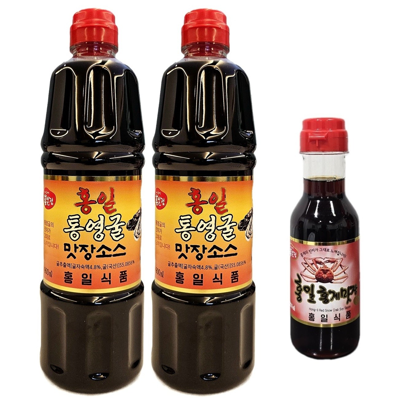 홍일점 통영굴맛장소스 / 통영굴간장900 2개 + 홍게맛장200ml, 2개, 900ml 21,560원