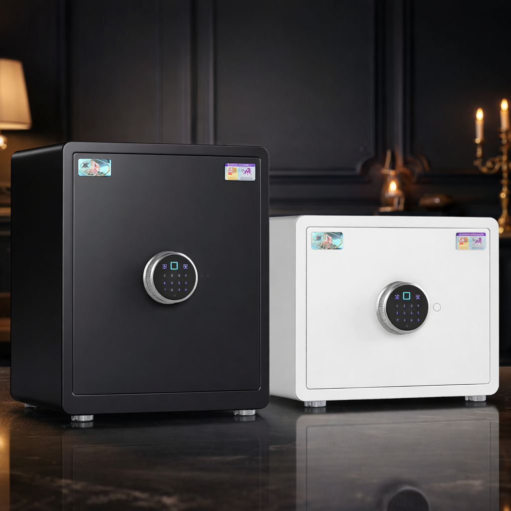 LOCKWIN 가정용 금고 스마트 비밀번호 지문 터치스크린 소형 대형 디지털 내화금고, 블랙 25cm 열쇠+비밀번호 149,900원