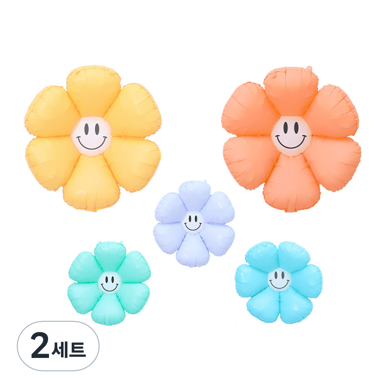 피앤비유니티 무광마카롱 스마일 데이지풍선 세트 10,200원