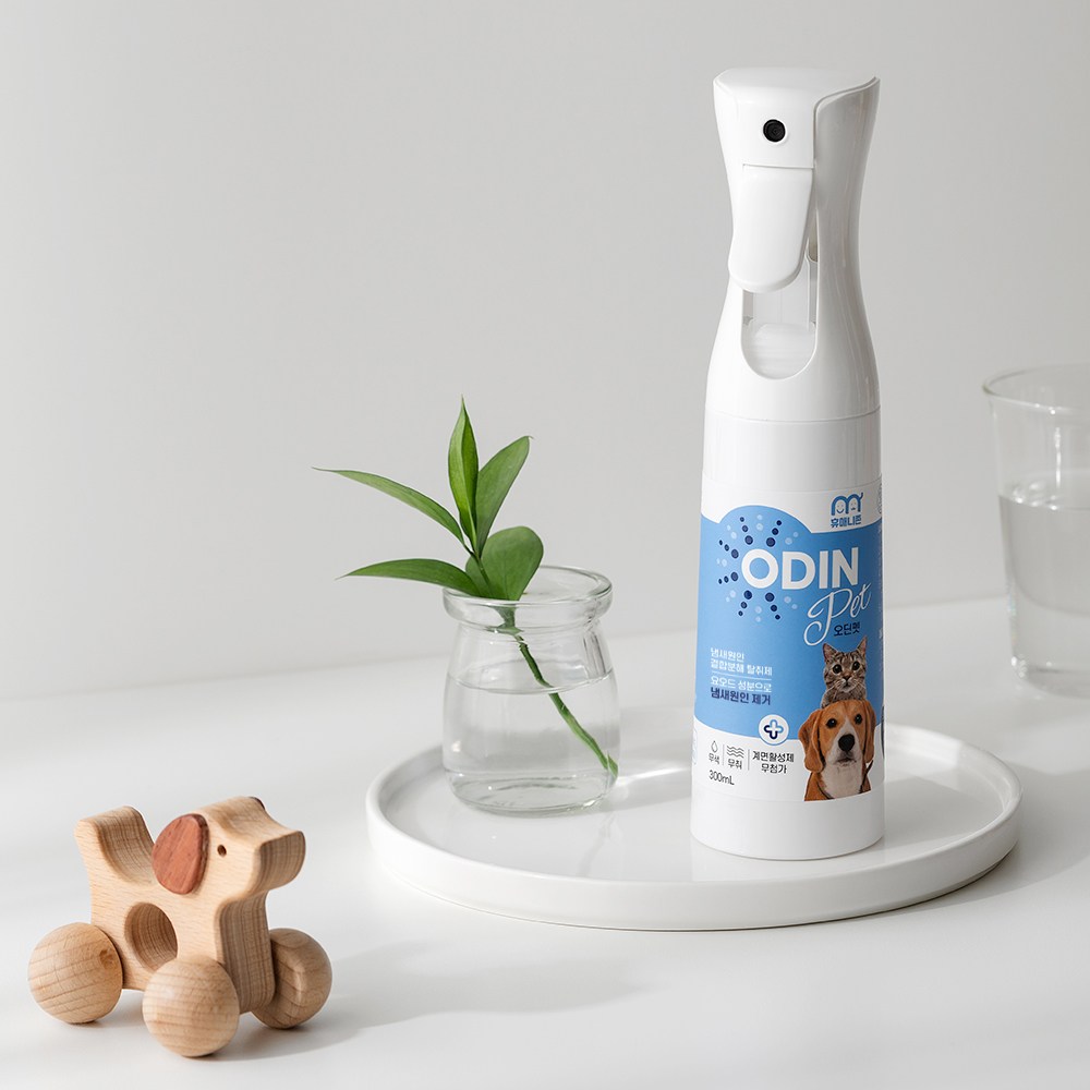 (탈취제 미국 아마존 판매 1위 동일성분) 휴매니존 오딘펫 강아지 고양이 모래 소취제 소변 오줌 배변냄새 제거 스프레이, 1개, 300ml 17,500원