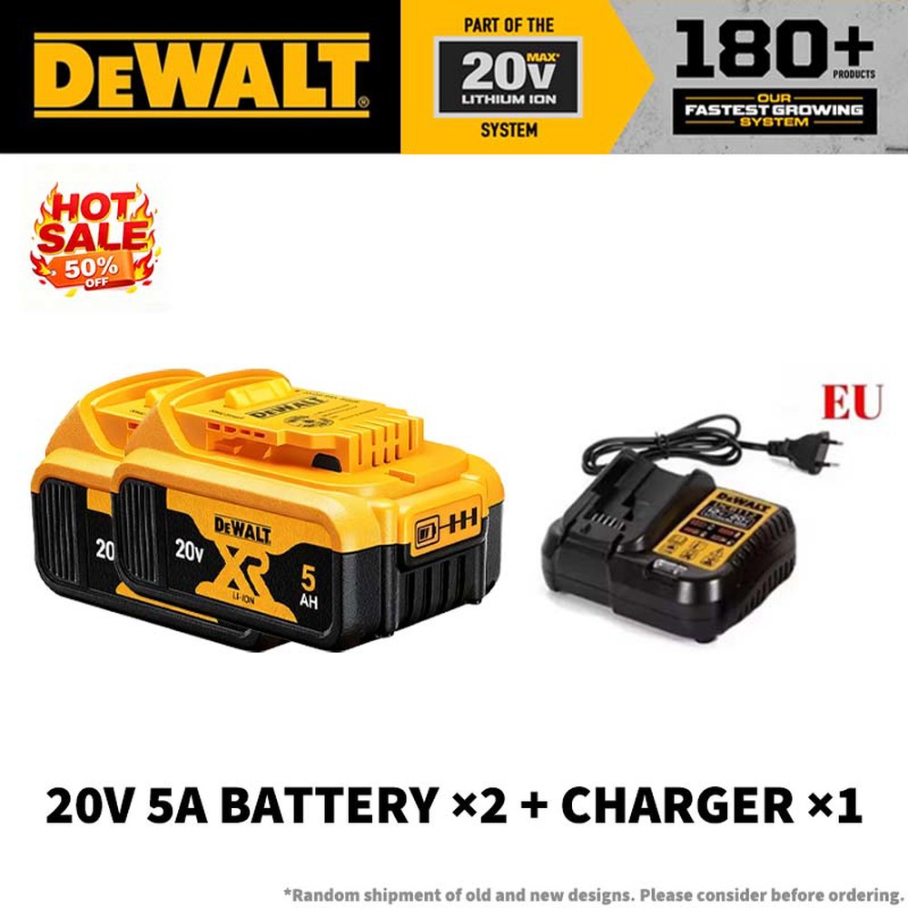 오리지널 60V 9.0Ah DEWALT 전동 공구 배터리 DCB609 리튬 이온 배터리 고출력 120W 20V 6Ah DCB206 DCB205 20V 5Ah 배터리 74,200원