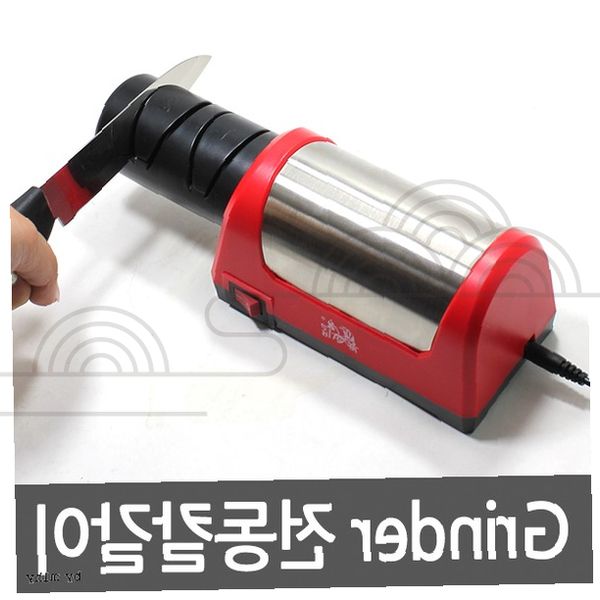 주방 칼날 연마기 전동 숫돌 칼 날 세우기 가정용 주방 칼 관리 도구 자동 연마, 1개, (03)전동칼갈이(레드) 78,380원
