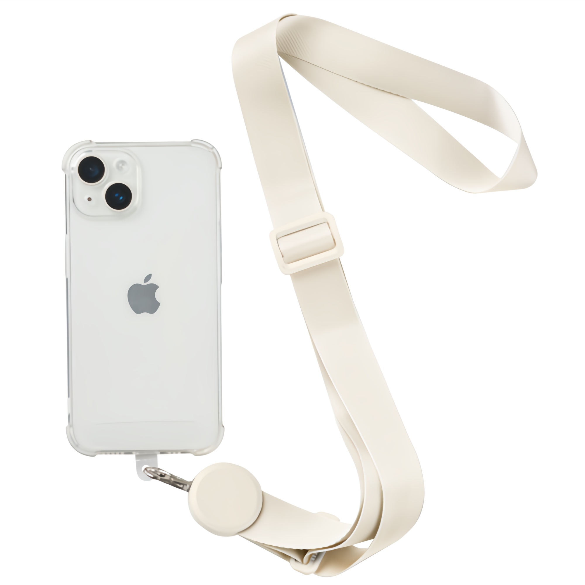 하이퀄 와이드 핸드폰 목걸이 스트랩 전 기종, 화이트, 1개, 현재가 5,720원