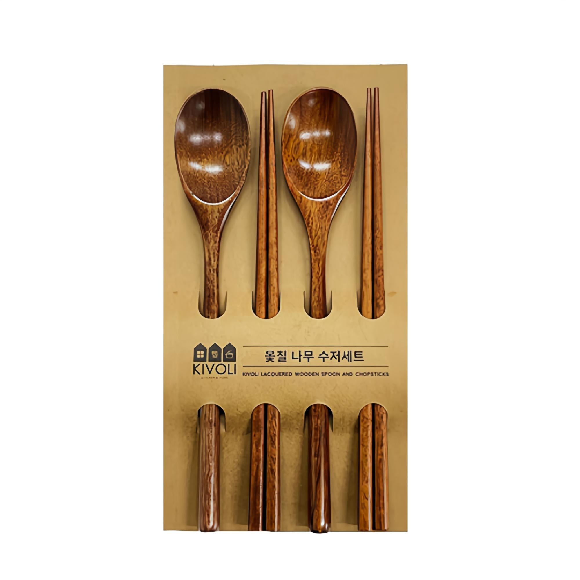 키볼리 옻칠 나무 수저 세트 4,320원