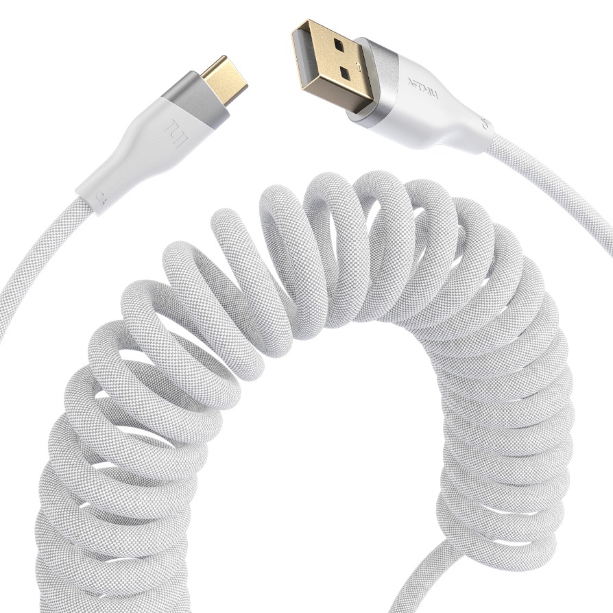 아트뮤 우븐 스프링 C타입-A 고속충전 케이블 블랙, 45cm, 화이트, 1개 9,900원