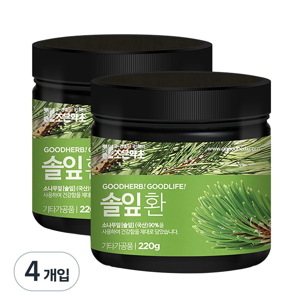 굿허브 프리미엄 솔잎환, 4개, 220g 34,440원