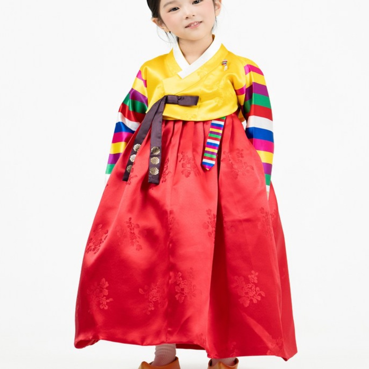 노랑저고리 빨강치마 전통색동 여아한복 (백일~10호) 어린이 돌한복 백일 유아 아동한복 78,000원