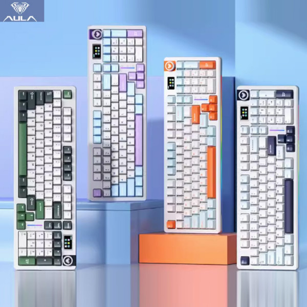 [청이스토어] 독거미 AULA S98Pro 기계식 게이밍 키보드 GASKET구조 96키 4000mah rgb램프 핫스왑diy 85,900원
