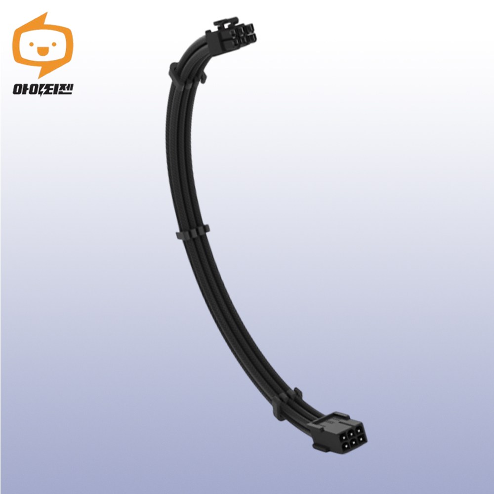 비티즈 슬리빙 케이블 그래픽카드 6핀 보조전원 연장 케이블 블랙 3,400원