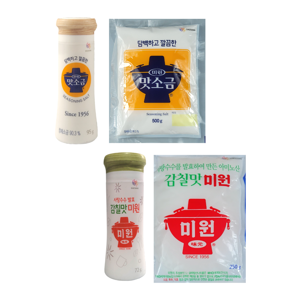 청정원 맛소금95g(용기형)+맛소금500g(봉지형)+감칠맛미원72g(용기형)+감칠맛미원250g(봉지형) 32,000원