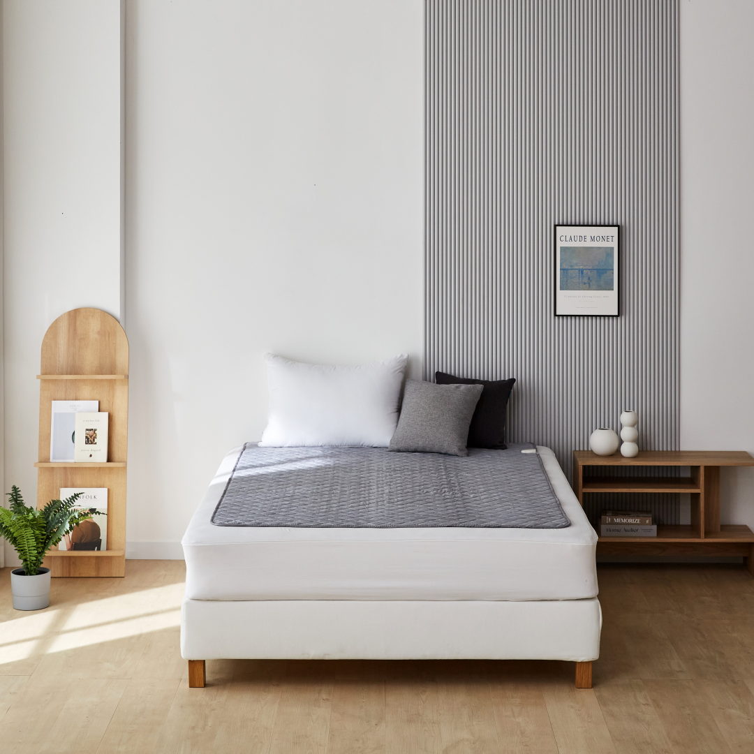 국내생산<2025년 10월 최신형 >당일출고 한일의료기 프리미엄 탄소열선 전기요 그레이 패턴 더블 HL-204D (135*180cm) 싱글(100*180cm), 싱글 100*180cm 28,000원