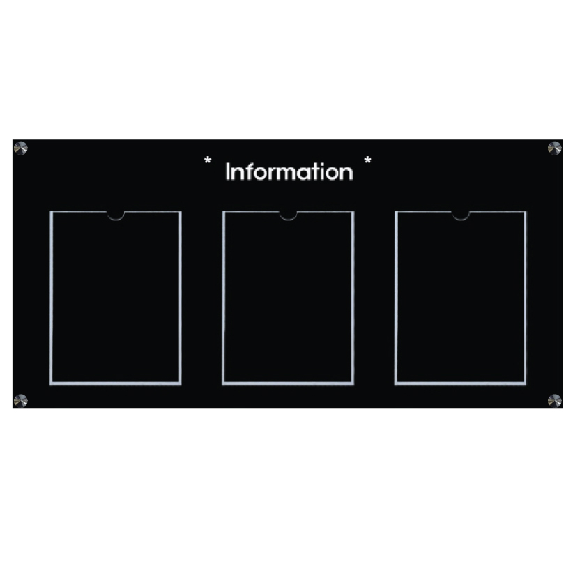 아크릴 게시판 3칸 사내게시판 제작 50,000원