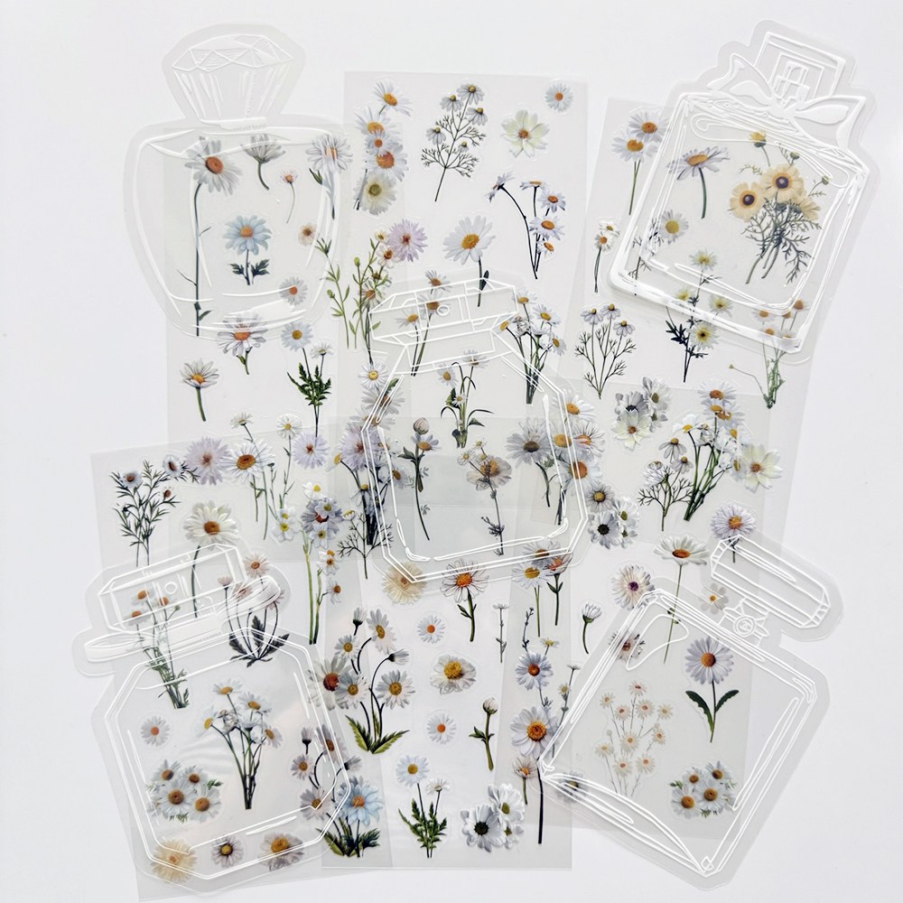 데일리펀 압화 꽃 화병 스티커 책갈피 만들기 세트 7,120원