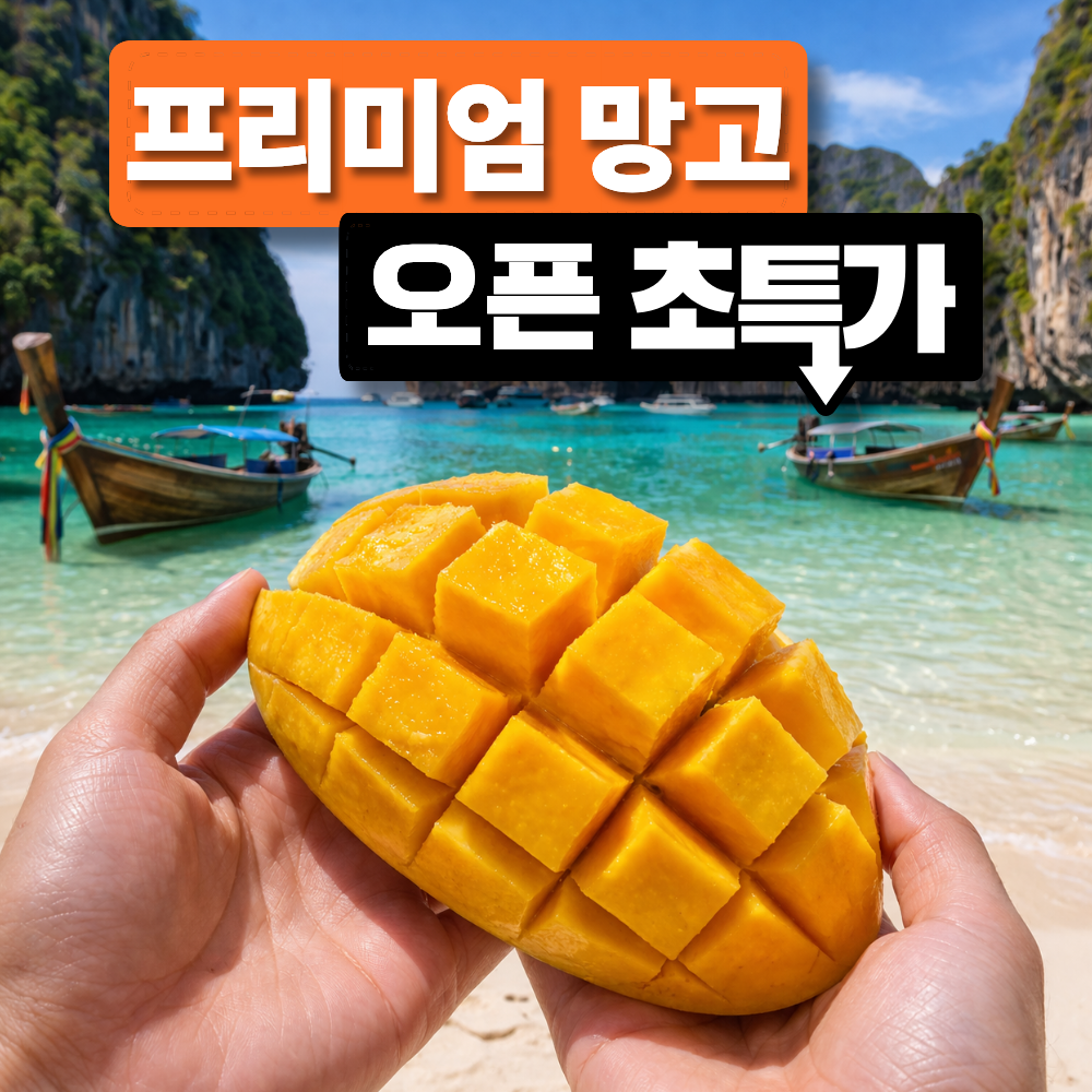 [프리미엄] 태국 남독마이 골드 망고 항공직송, 1박스, 2.5kg 32,600원