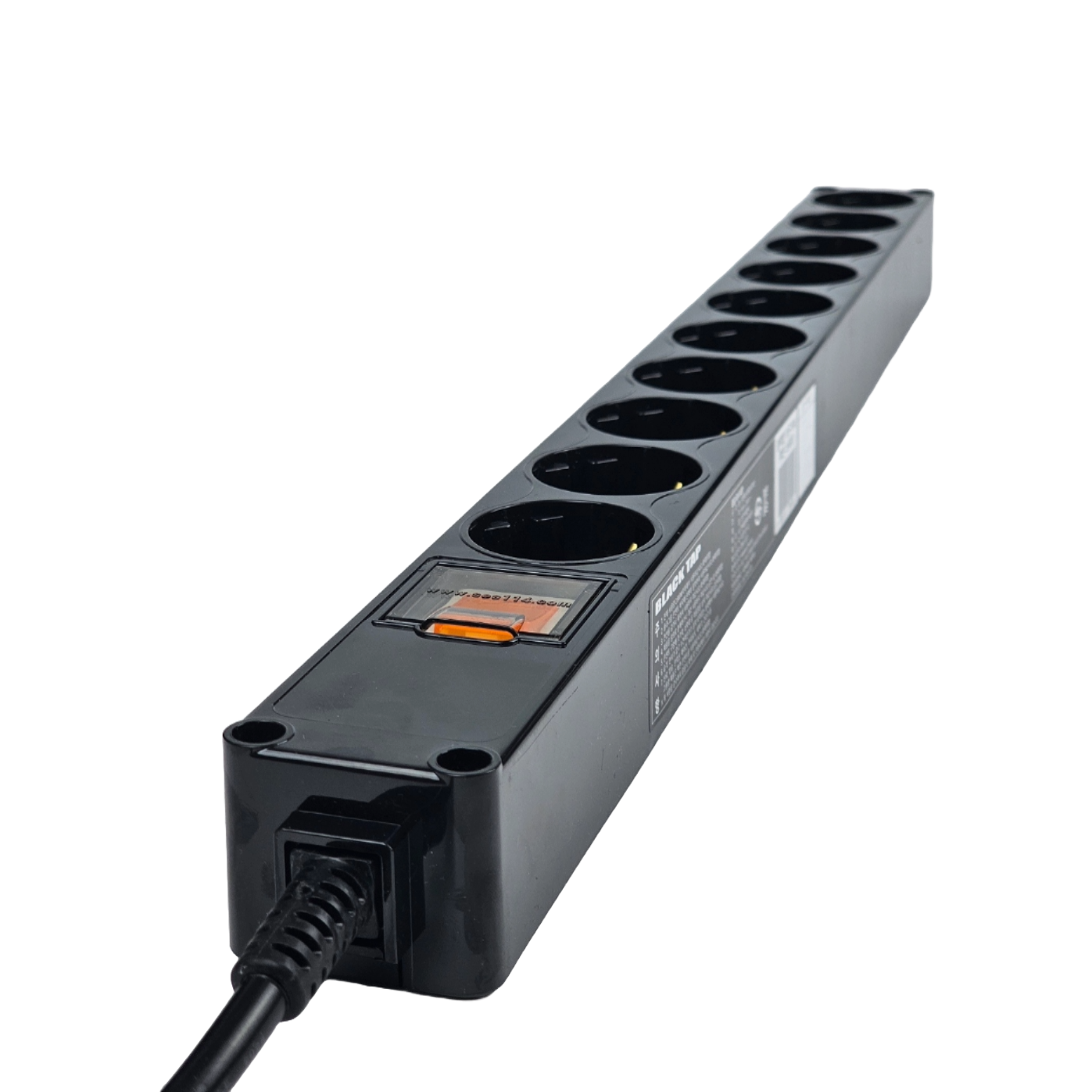 현대일렉트릭 고출력 스위치 과부하차단기 멀티탭 10구 검정 고용량 27,000원