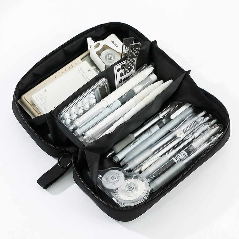 180도 오픈 대용량 필통 초등 다용도 멀티 수납 파우치 14,100원