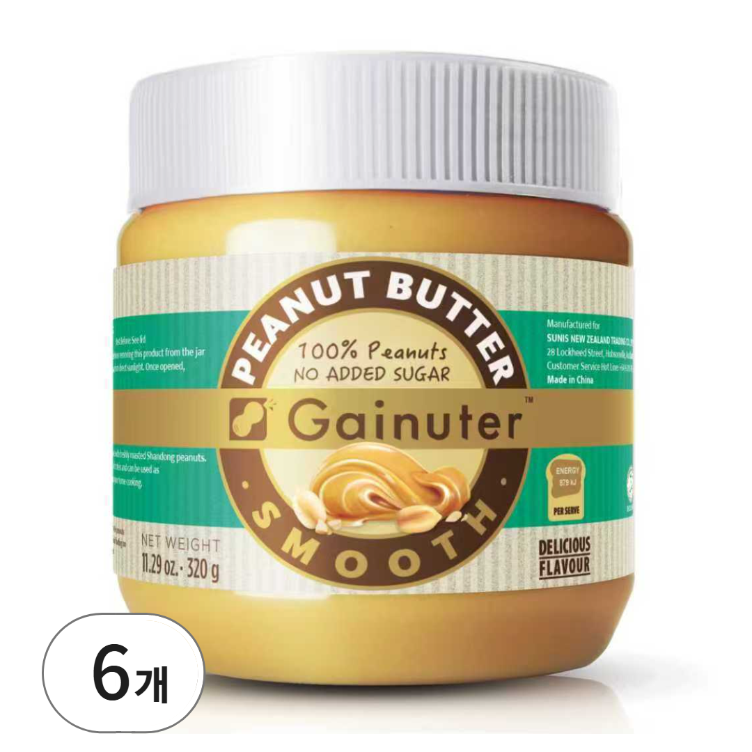 제이넛터 무가당 땅콩버터 스무스 320g 6개 15,900원