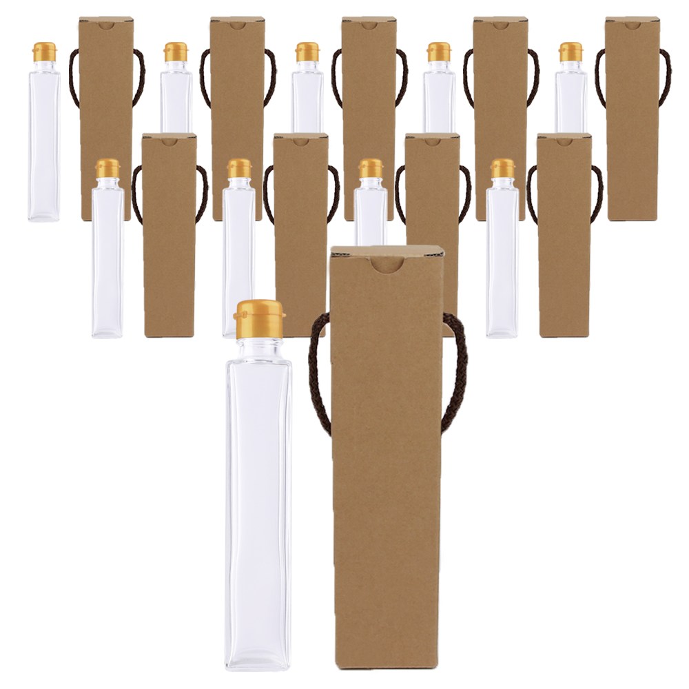 가인글로벌 하바리움200사각(P) 유리병 + 원터치캡(소) 골드 + 포장박스, 10개, 200ml 25,000원