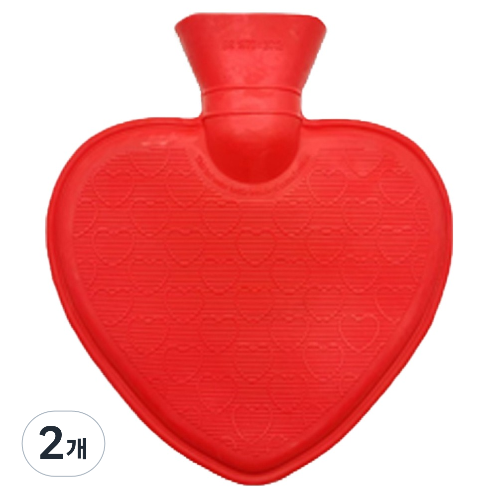 해피앤굿 오래가는 보온물주머니 레드 하트 고무, 2개 16,720원