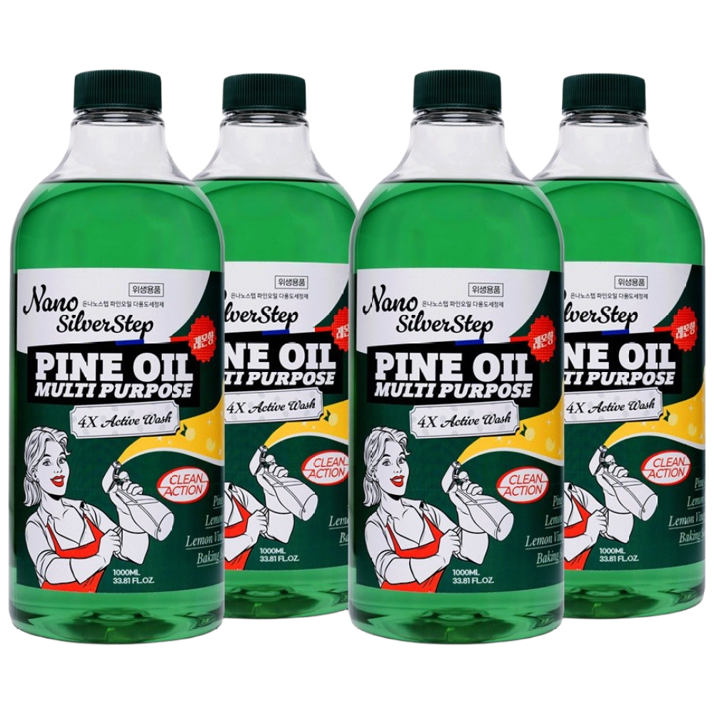 은나노스텝 시즌4 파인오일 다목적 세정제 리필 1000ml 독일 더마테스트 엑설런트등급 비건인증제품, 4개, 1L 49,900원