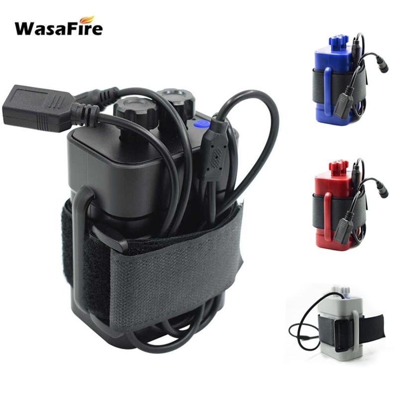 전기자전거 배터리  WasaFire 18650 배터리 팩 케이스 방수 8.4V USB DC 충전 6*18650 배터리 전원 은행 상 31,300원