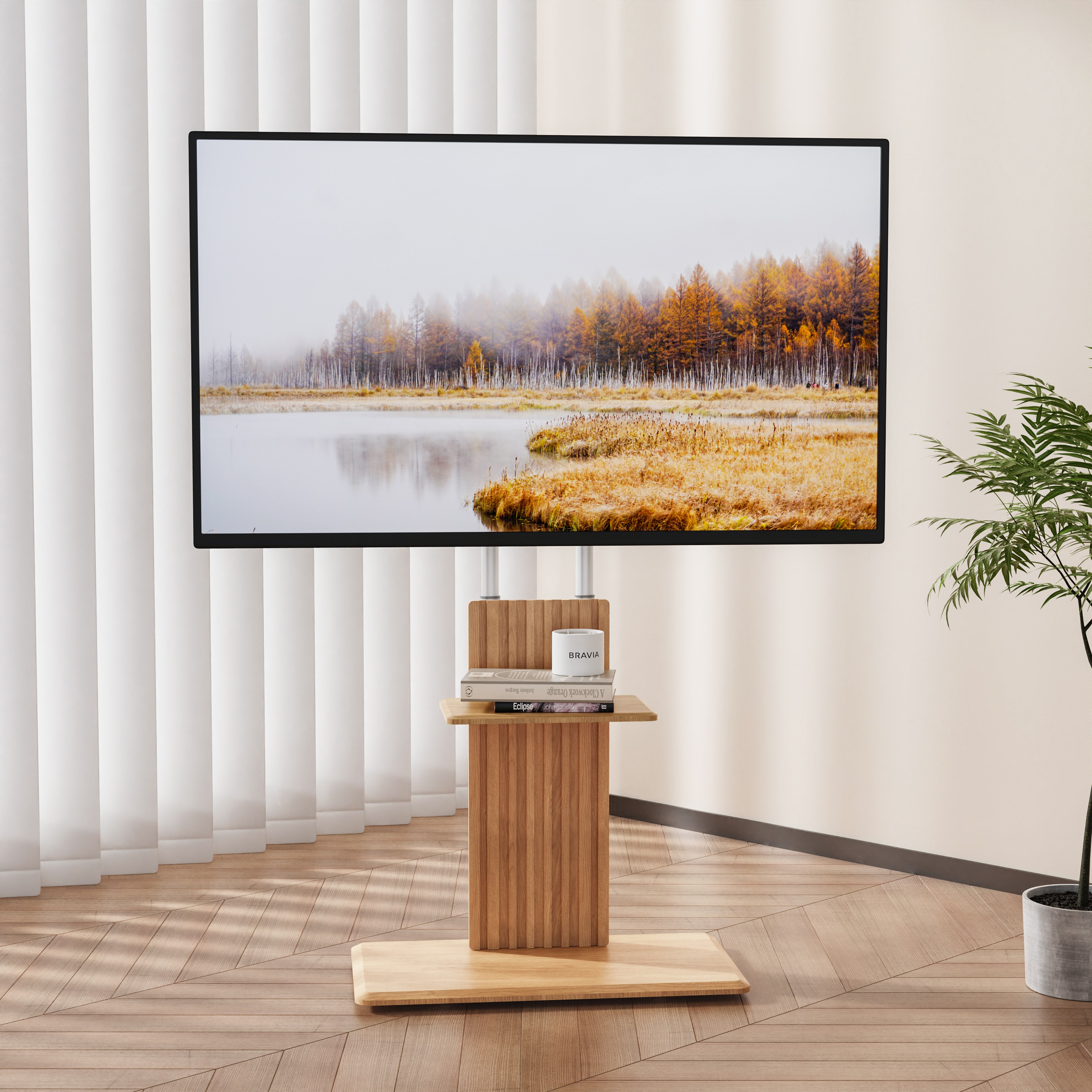 ETHU TV 스탠드 각도 조절 모니터 받침대 32~70인치 삼성 LG 호환가능, 1개 145,000원
