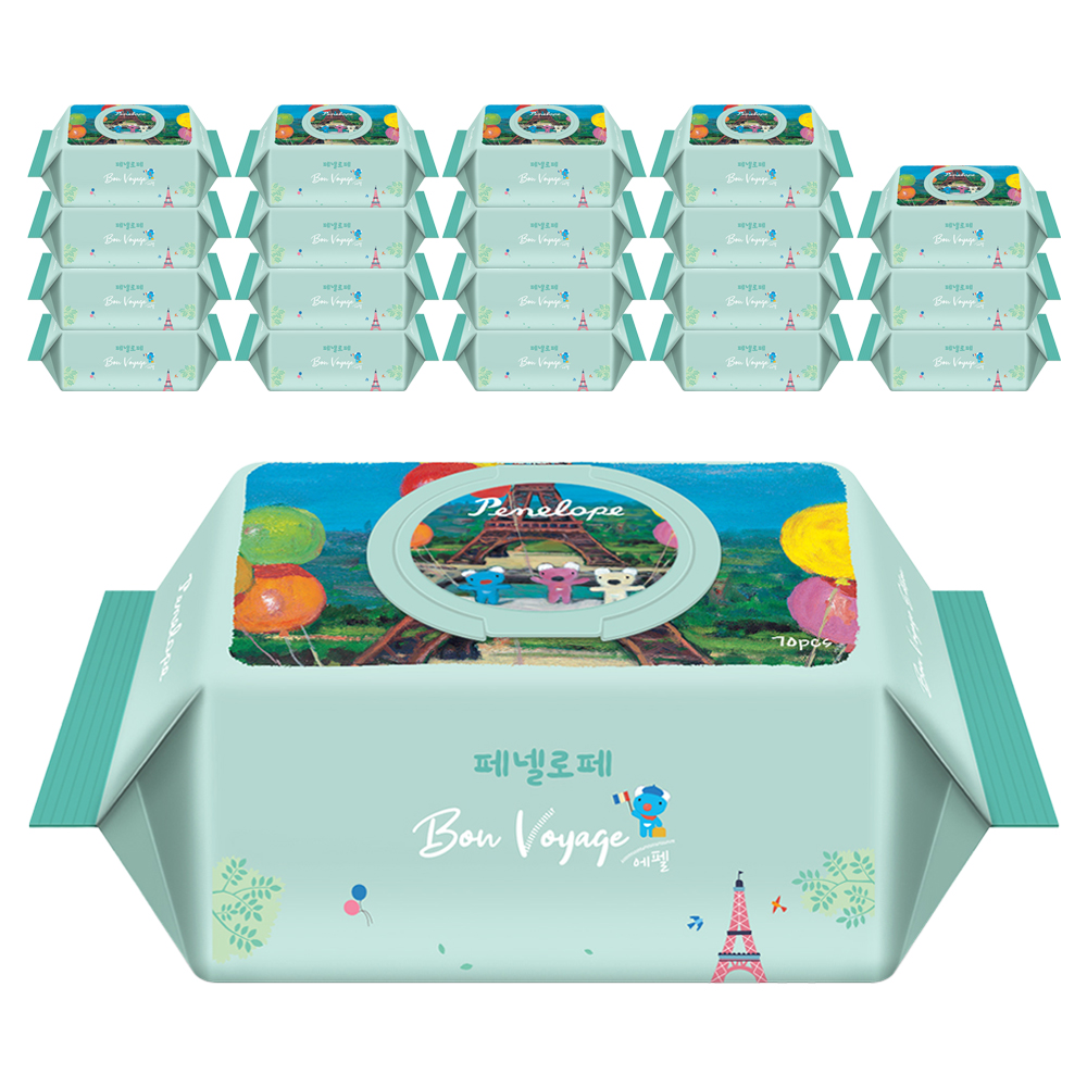 페넬로페 본보야지 에펠 아기물티슈 캡형 45,000원