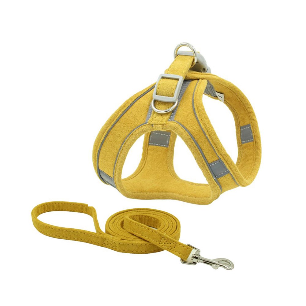 애구애구 강아지 스웨이드 하네스 리드줄 Set, 스웨이드하네스 머스터드, 01_XXS 10,910원