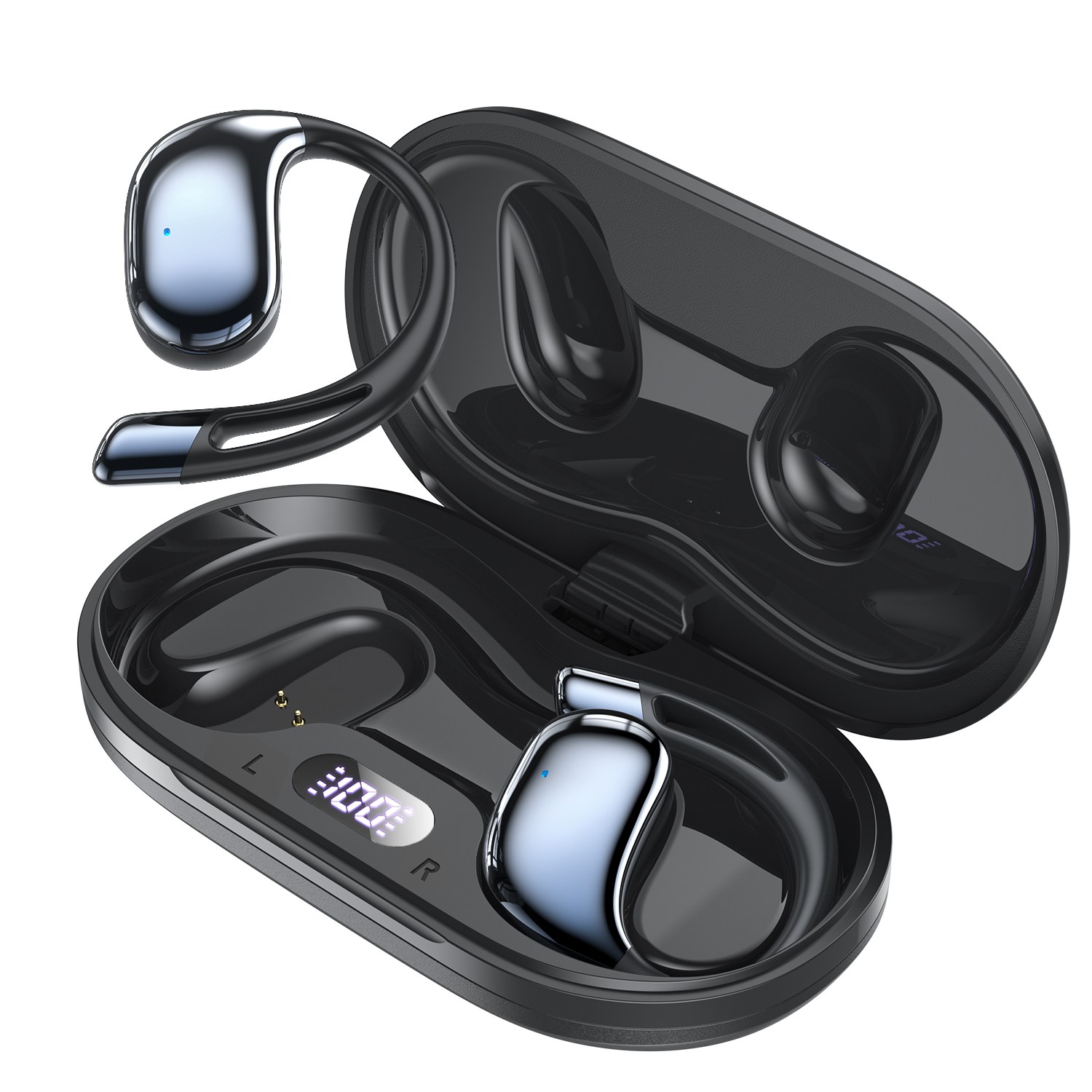 TRYSEEK 무선 귀걸이형 블루투스 이어폰 오픈형 고음질 C타입 불루투스 6.0 19,900원