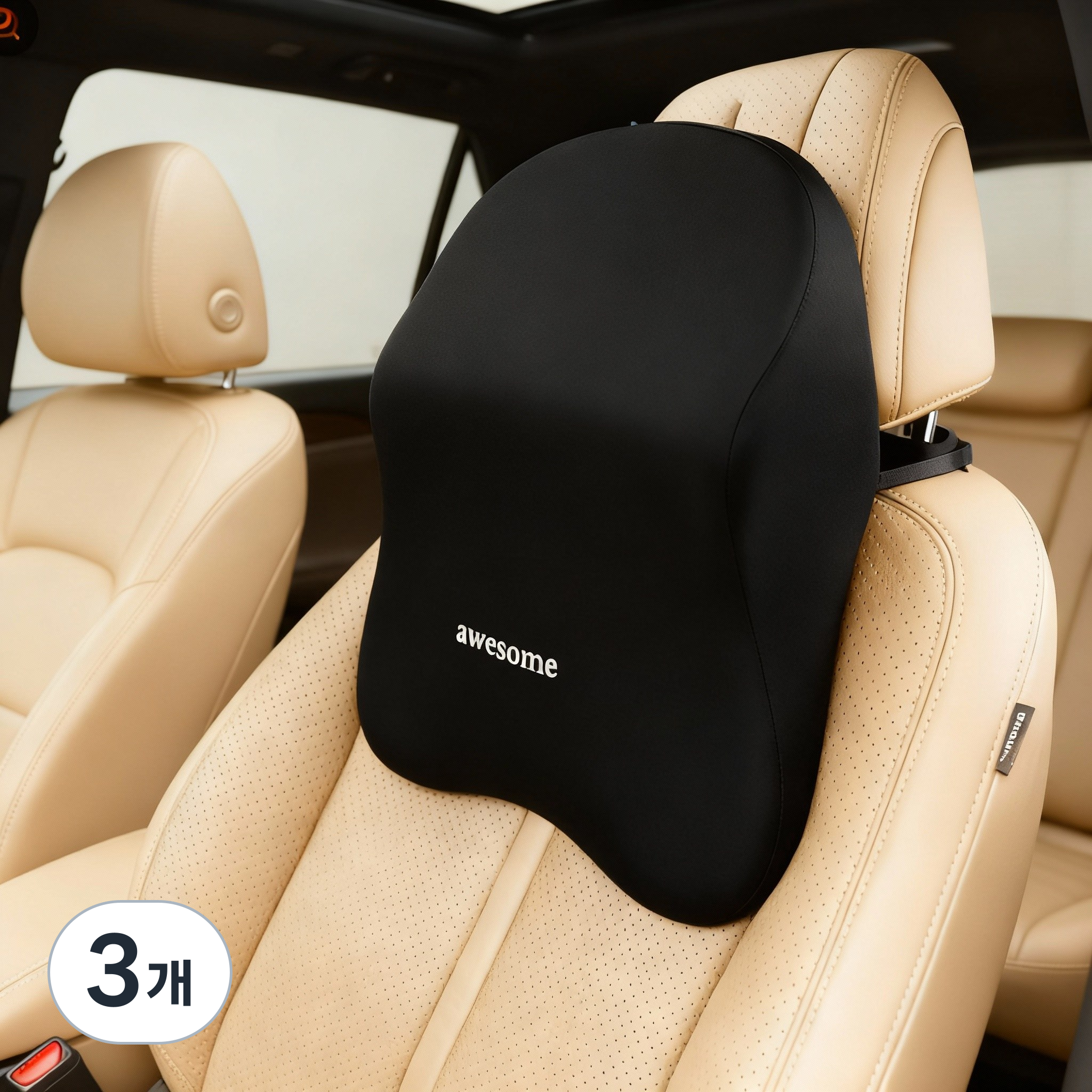 클레미엄 거북목 일자목 전용 차량용목쿠션 헤드레스트목쿠션 메모리폼목쿠션 목베개 목받침 33,740원