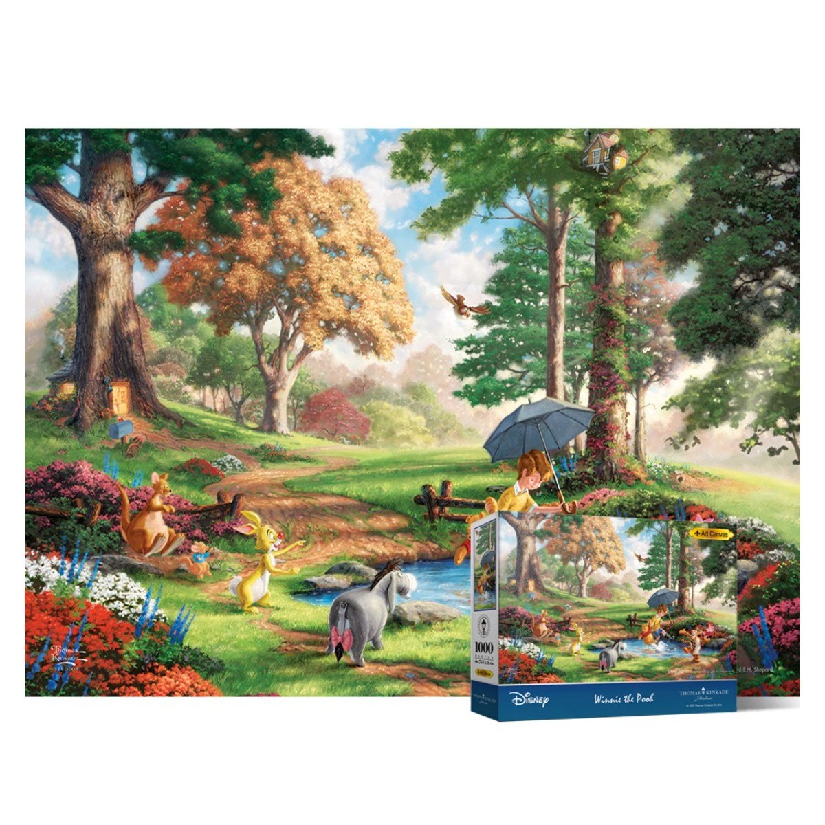 퍼즐라이프 디즈니 곰돌이 푸 신나는 하루 킨케이드 1000피스 직소퍼즐 PL7017D, 퍼즐단품(액자X), 1000피스, 1개 36,060원