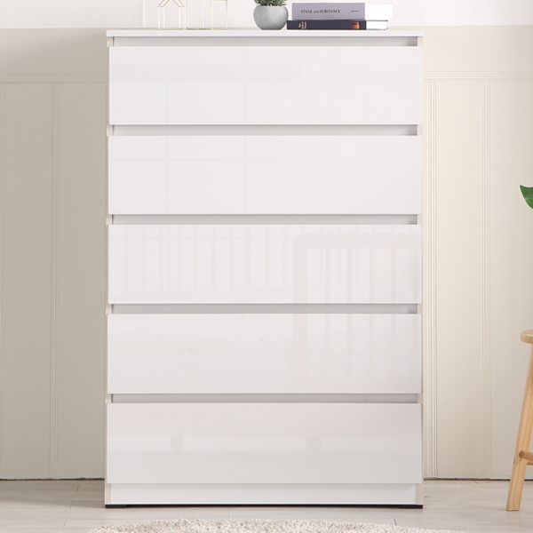 빅로드가구 헤이즈 하이그로시 3자5단 서랍장, 화이트 99,800원