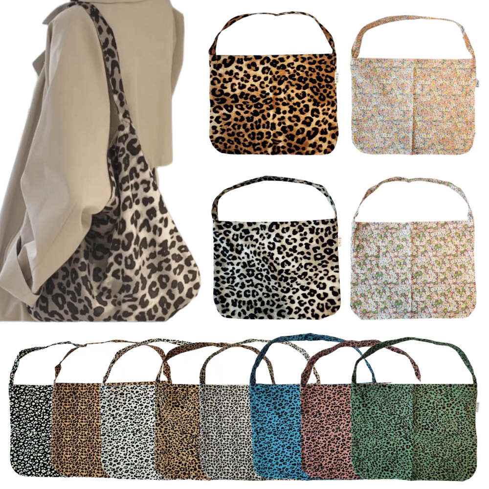 [국내매장정품] 이미스 에코백 레오파드 코듀로이 호피 연예인 가방 (잠금 버클 + 랜덤키링) 43,670원